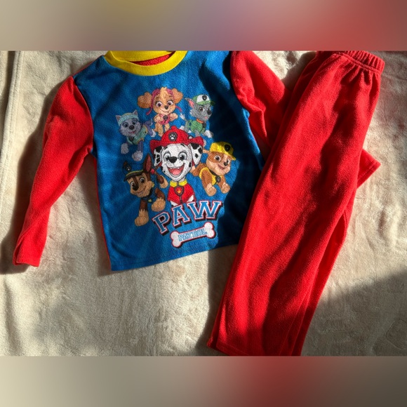 Paw Patrol Red and Blue Kids Pajama Set - Picture 1 of 1